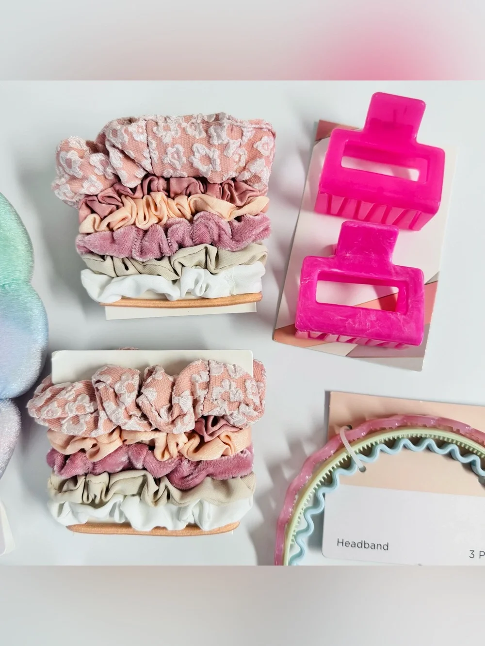 40pc Hair Accessories Lot Claw Clips Headband Scrunchies Barrettes Hair Ties NWT